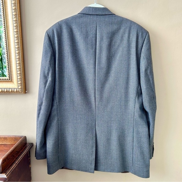 Ralph Lauren Wool Sport Coat Hounds Tooth Blazer Brown Black Size 42 Regular - Picture 3 of 9